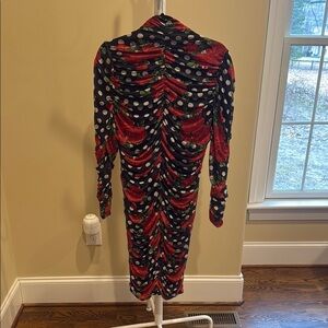 Floral Polka Dot Women's Dress